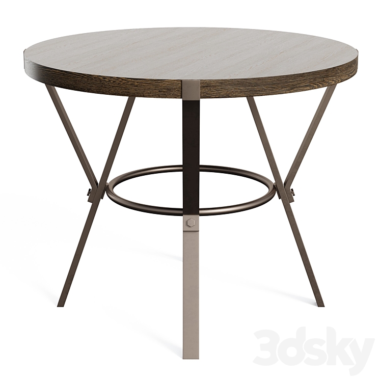 Bruce Counter Height Iron Dining Table 3DS Max Model - thumbnail 2