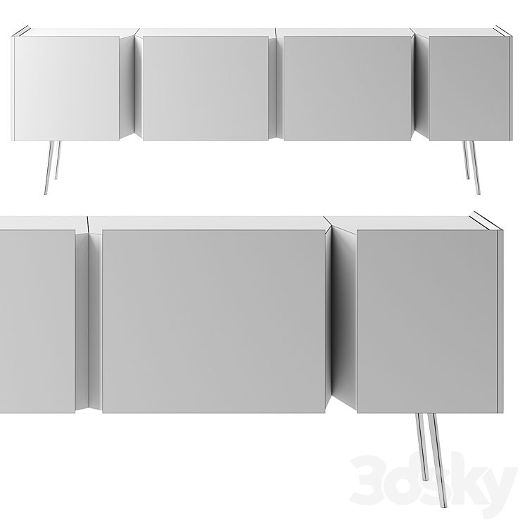 Deep sideboard by Shake 3D Model
