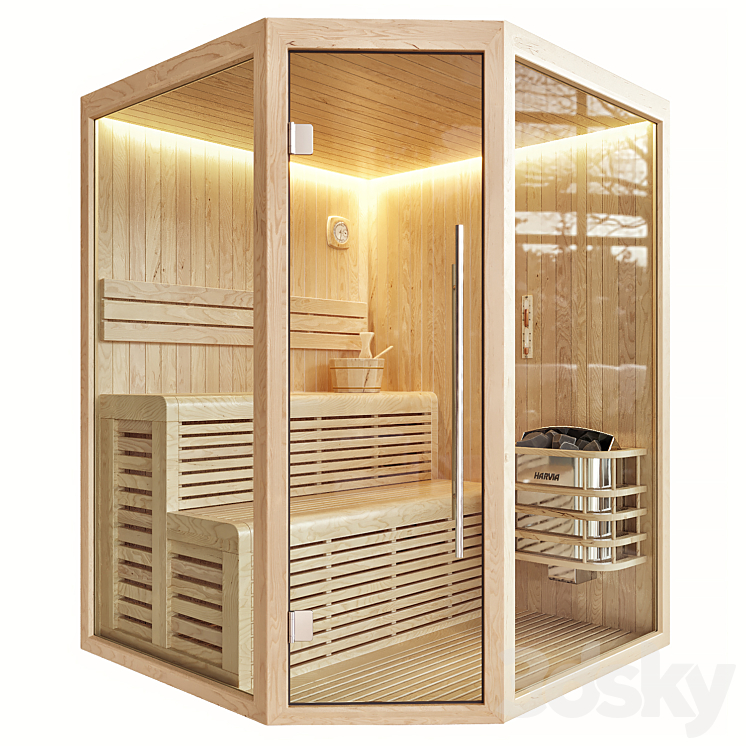 Sauna Innsbruck 3DS Max Model - thumbnail 1