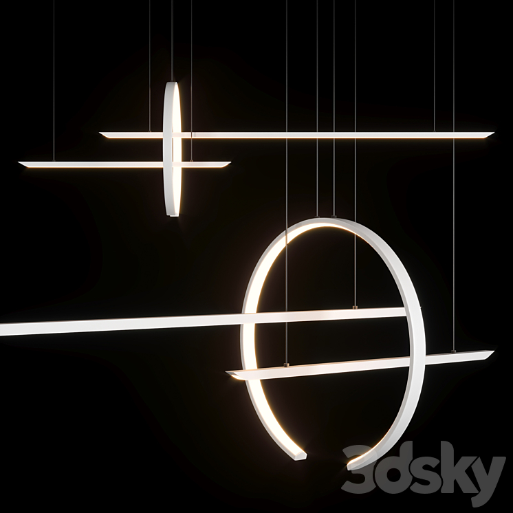 IN & OUT lamp 3D Model Free