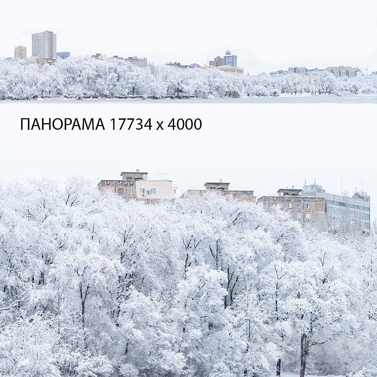 Winter panorama 3D Model