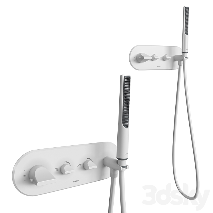 Shower Bossini Apice Thermostatic mixer - Faucet - 3D model