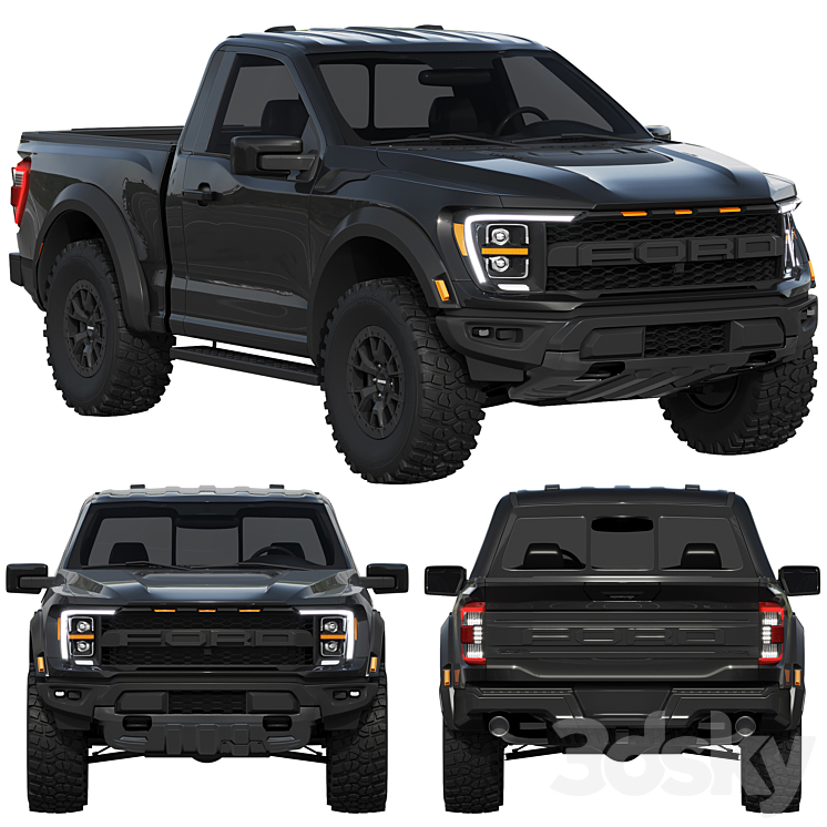 Ford F-150 Raptor Regular cab 2022 Free Download