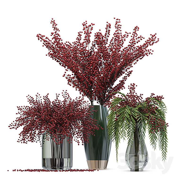 Bouquet berries vases Free Download
