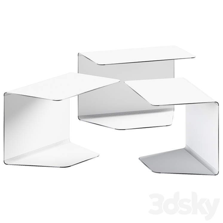 Cozy 1 Low Table Mdf Italia / Side Table 3D Model