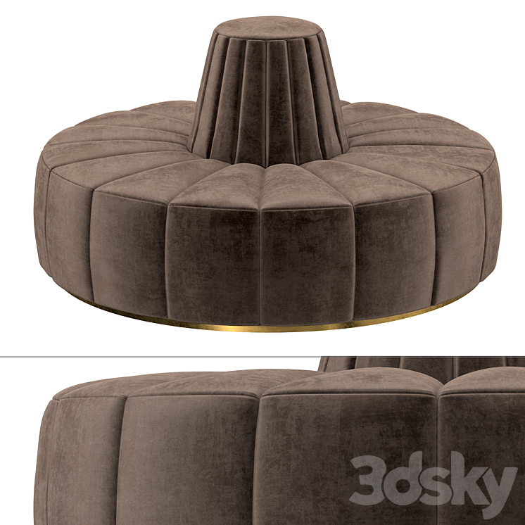 Lobby sofa oo 3DS Max Model - thumbnail 1