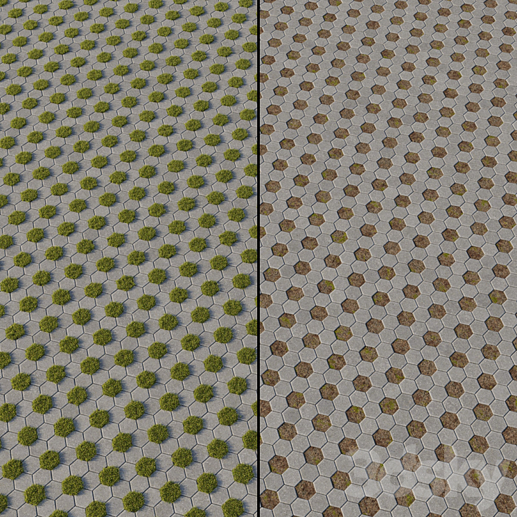 Eco-paving Type 1 Pattern 9 3DS Max - thumbnail 2