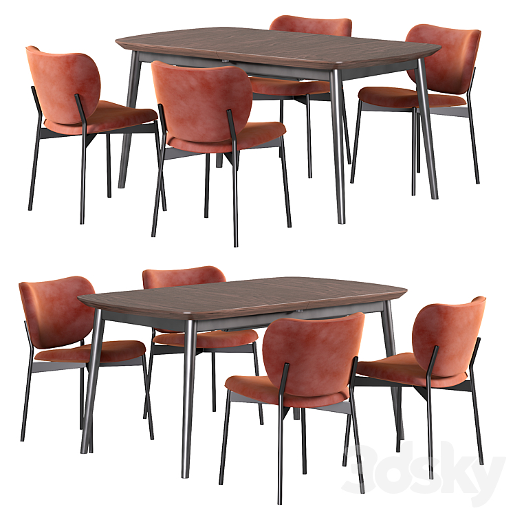 Eve dining chair Furniture FEST Amsterdam Vedbo dining table