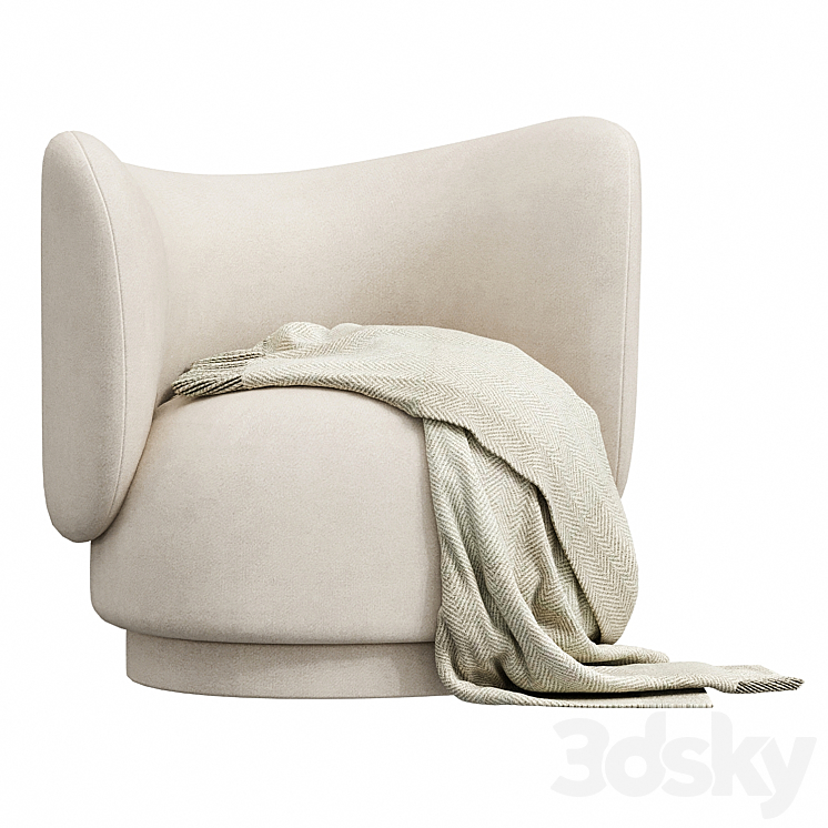 Rico Lounge Chair 3DS Max Model - thumbnail 2