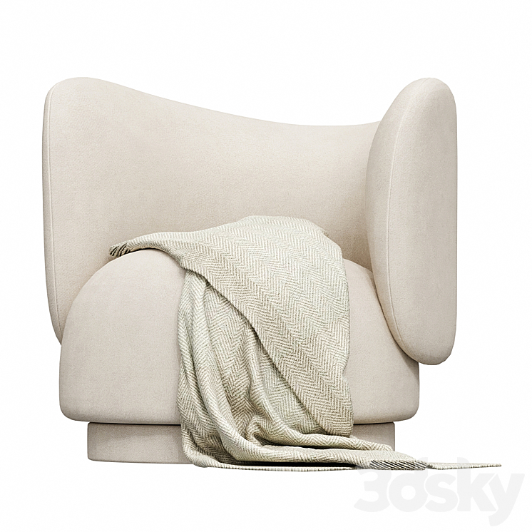 Rico Lounge Chair 3DS Max Model - thumbnail 1