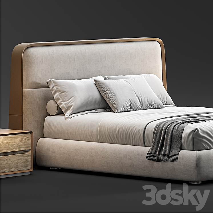 Giorgetti frame bed _ 59201 3D Model