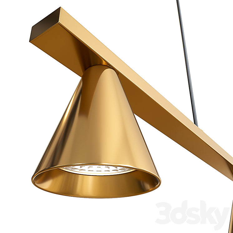 Pendant lamp Aromas LYB 5-Light LED 3DS Max Model - thumbnail 2