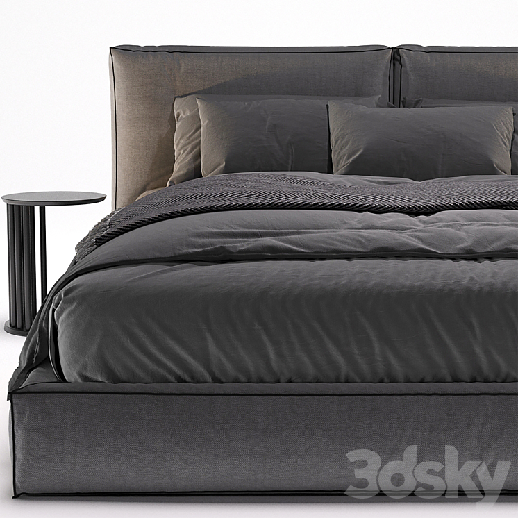 Novamobili Brick Bed Designed By Edoardo Gherardi 3D Model Free