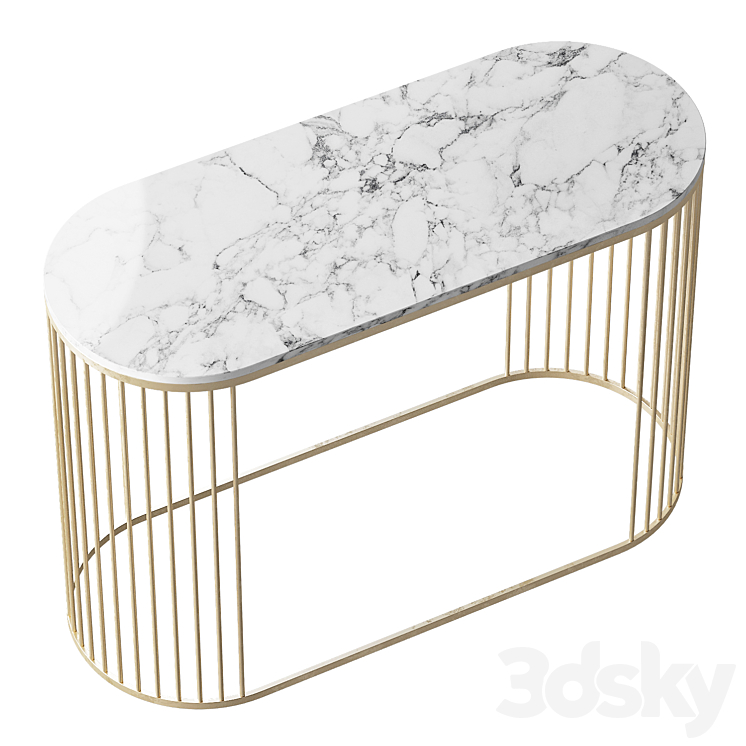 console marble cazarina int. 3DS Max Model - thumbnail 2