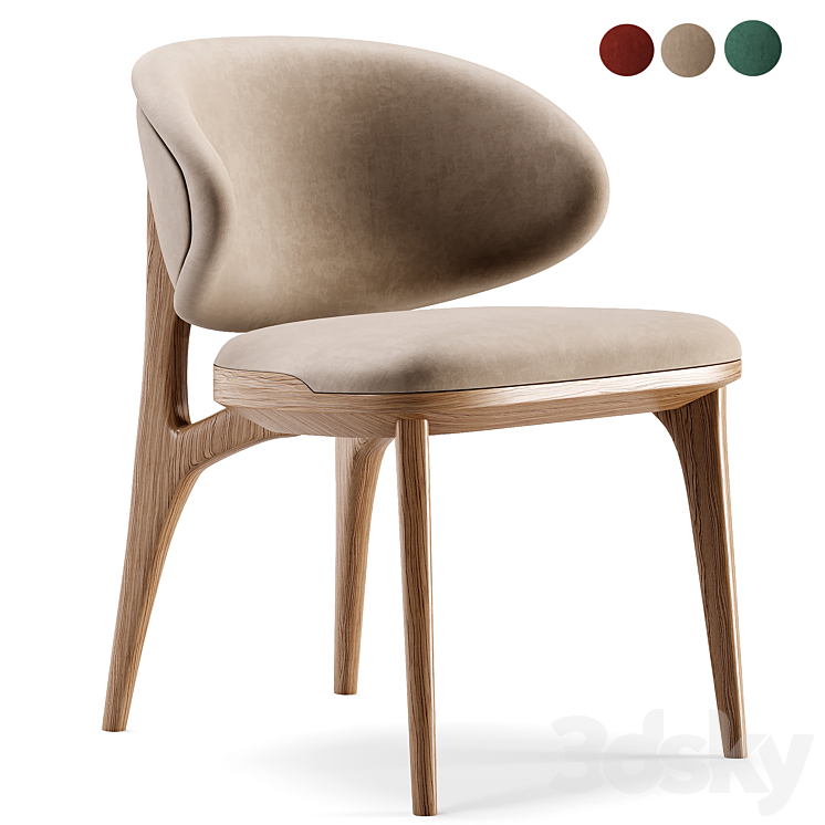 Dining chair 3DS Max - thumbnail 1