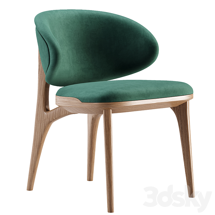 Dining chair 3DS Max - thumbnail 2