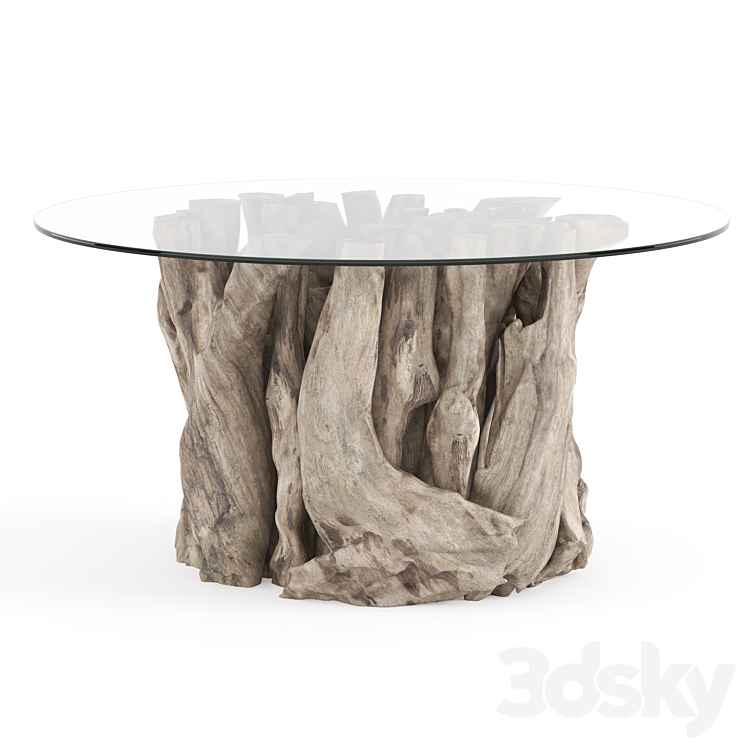 Uttermost Driftwood Coffee Table 3DS Max - thumbnail 1