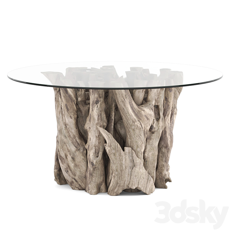 Uttermost Driftwood Coffee Table 3DS Max - thumbnail 2