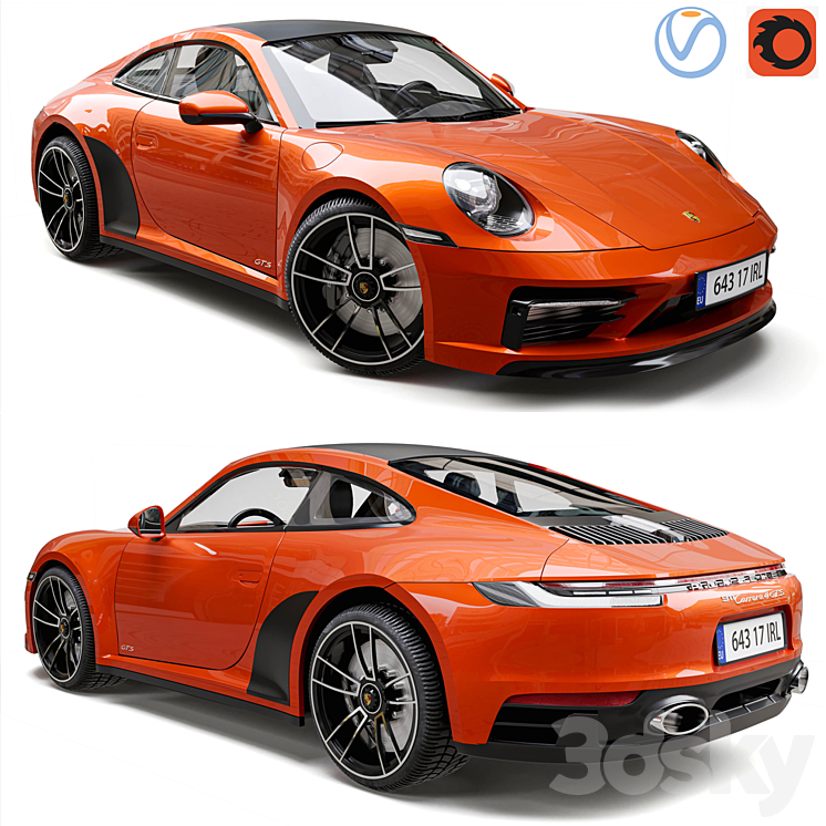 Porsche 911 Carrera 4 GTS 2022 Free Download