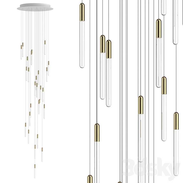 Pendant lamp CASCADE by Forstlight Free Download