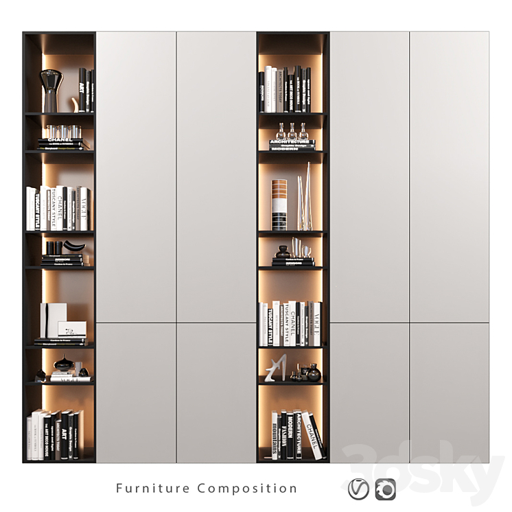 Furniture Composition | 86 3DS Max Model - thumbnail 1