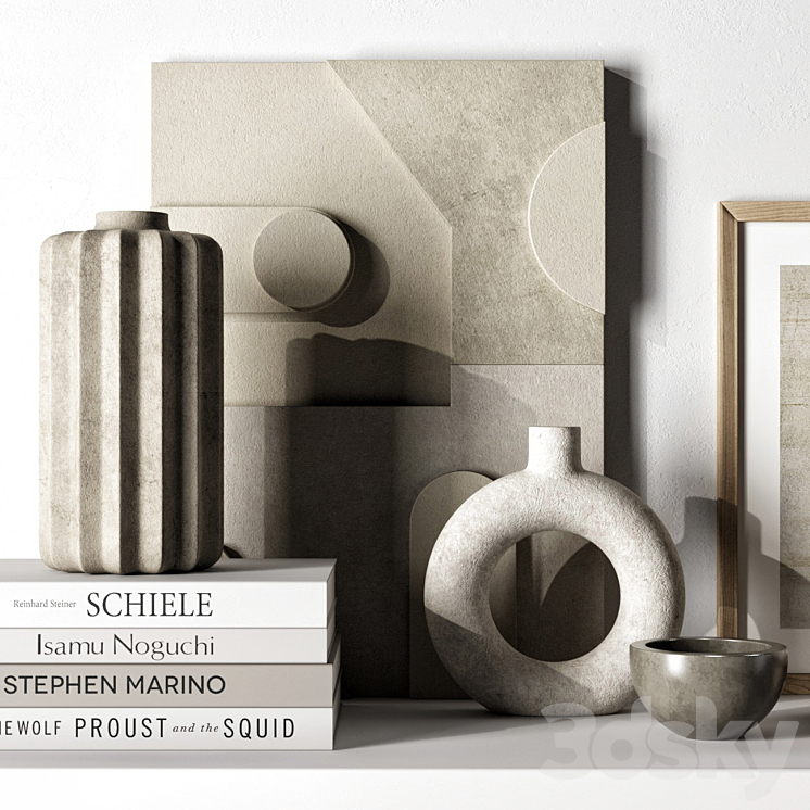 Decorative set 68 3D Model Free
