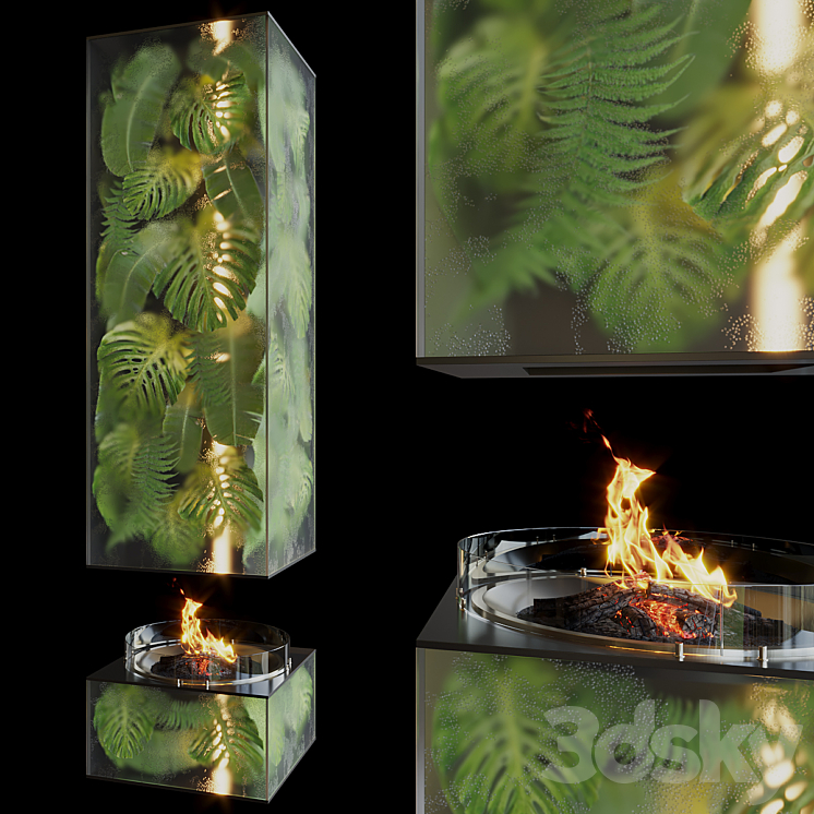 Fito fireplace Greenbox – Vargov Design 3D Model