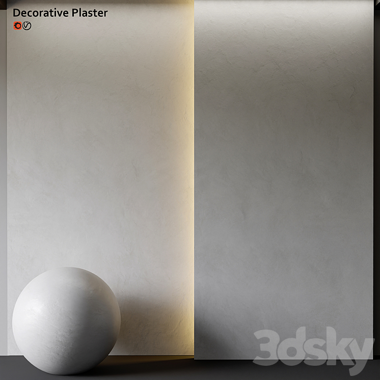 Decorative plaster 3D Model