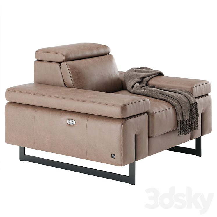 Egoitaliano CANDICE armchair 3DS Max Model - thumbnail 1