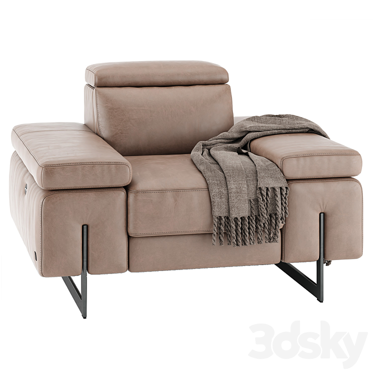 Egoitaliano CANDICE armchair 3DS Max Model - thumbnail 2