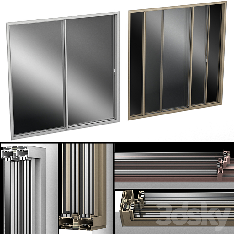 Sliding Stained Glass Aluminum doors Free Download