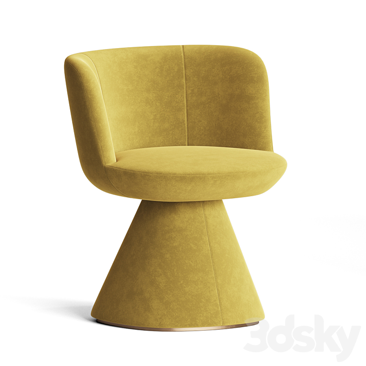 Flair O Dining Chair B&B Italia 3D Model Free