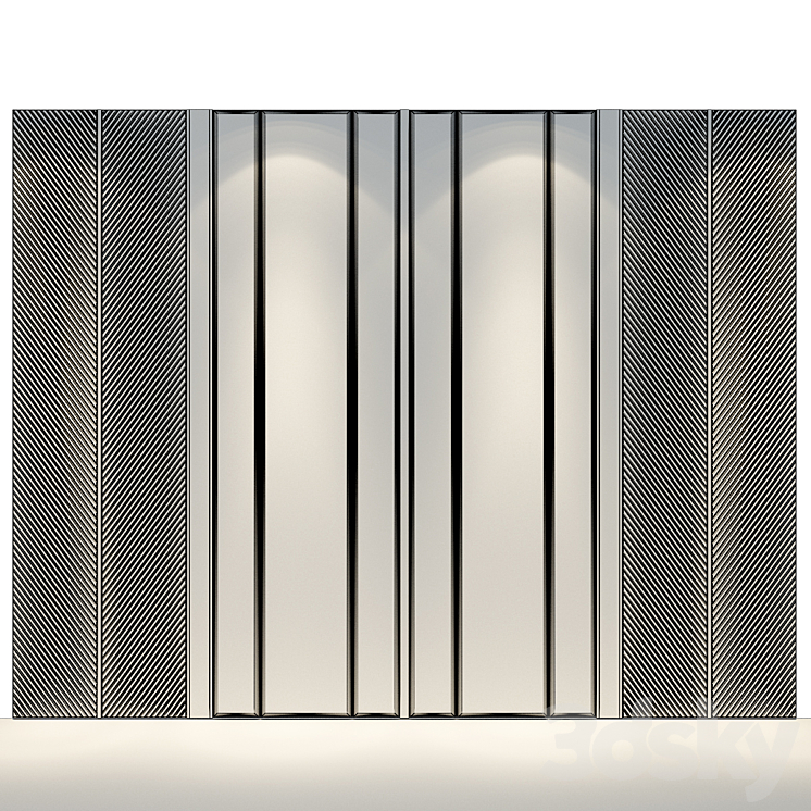 Wall Panel | set 50 3D Model