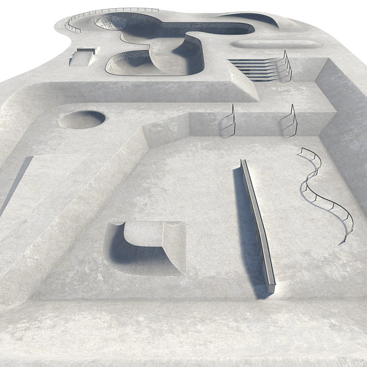Skate park 3D Model