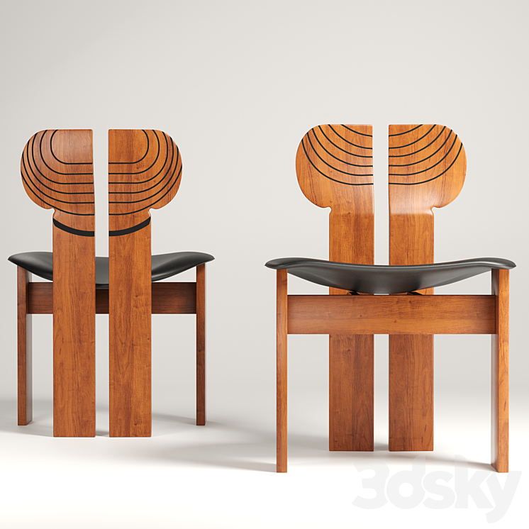Africa Chair by Afra and Tobia DrCG Model 03 3DS Max - thumbnail 2