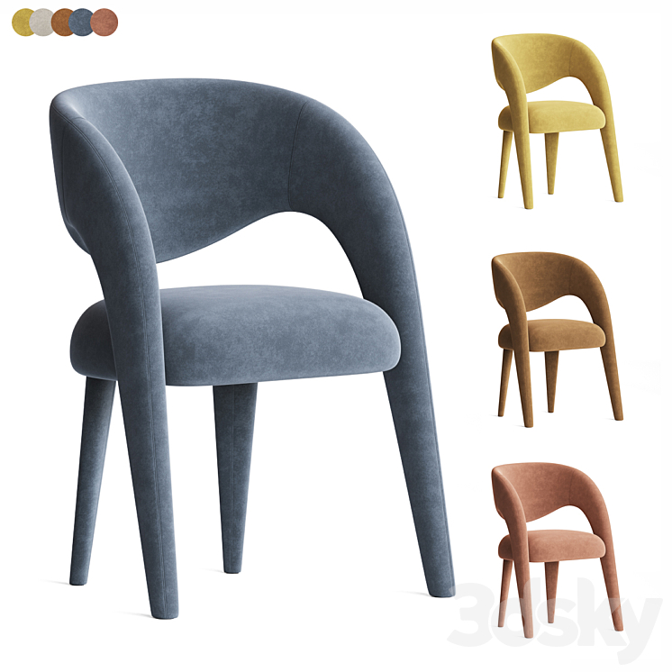 Laurence Chair 1stdibs 3DS Max Model - thumbnail 1