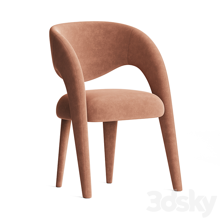Laurence Chair 1stdibs 3DS Max Model - thumbnail 2
