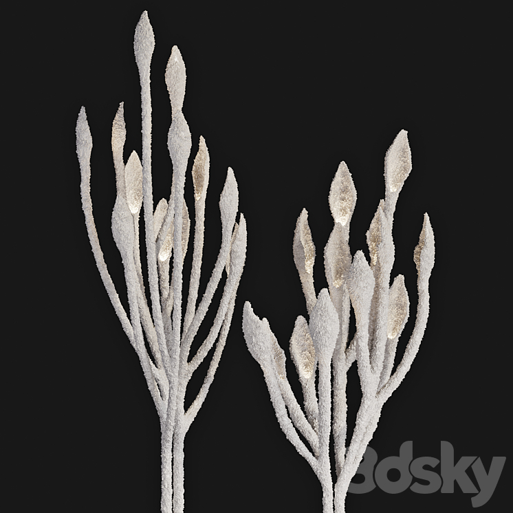 Elegant floor lamp BUSH Vetvistore 3D Model Free