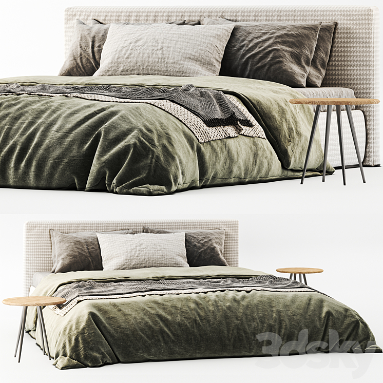 Flou MyPlace Bed 3DS Max - thumbnail 1