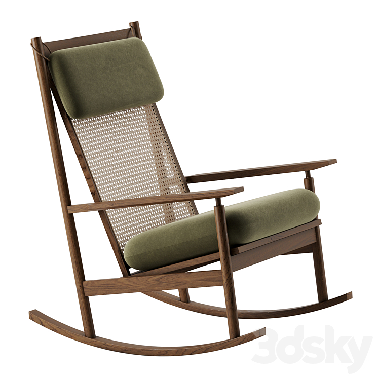 Swing rocking chair by Warm Nordic 3DS Max Model - thumbnail 1