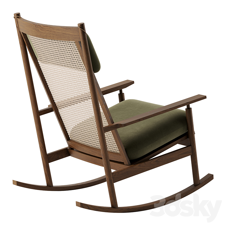 Swing rocking chair by Warm Nordic 3DS Max Model - thumbnail 2