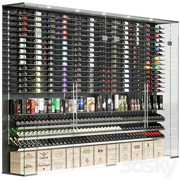 wine cellar 07 3D Model Free