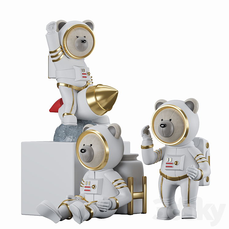 Decorative Astronaut（model:3912396_Bioform_Corona）