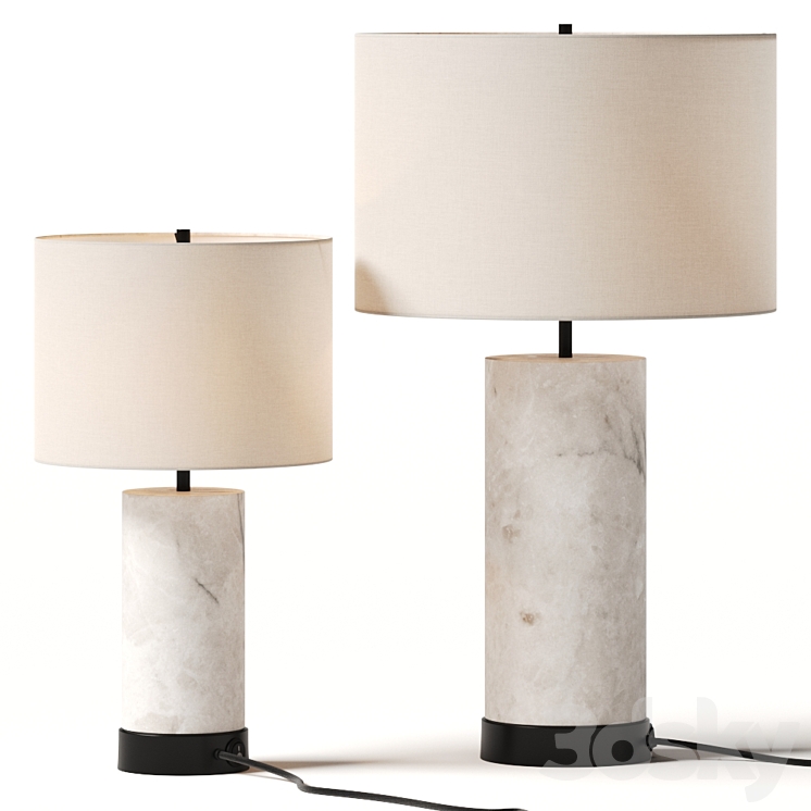 Pottery barn sales marble lamp