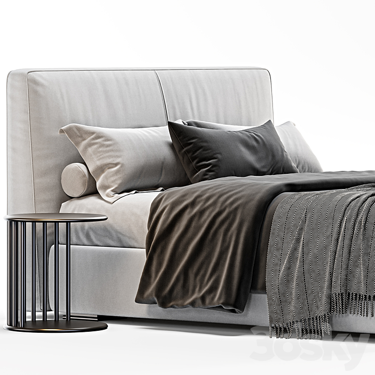 Flou MyPlace Bed 3DS Max Model - thumbnail 2