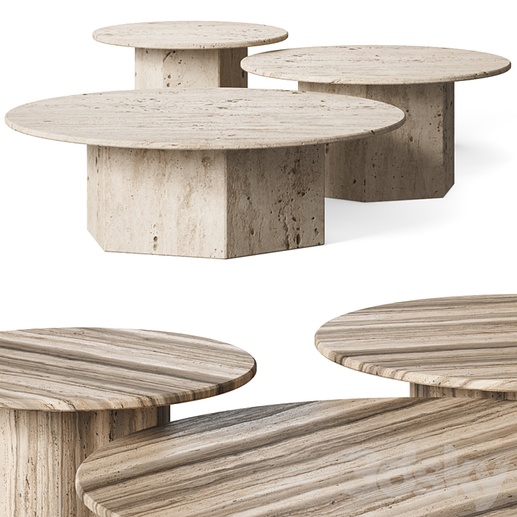 Gubi Epic Coffee Tables 3DS Max Model - thumbnail 1