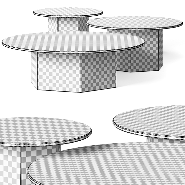Gubi Epic Coffee Tables 3DS Max - thumbnail 2
