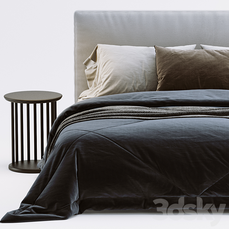 Ikea Dunvik Bed 3DS Max - thumbnail 2