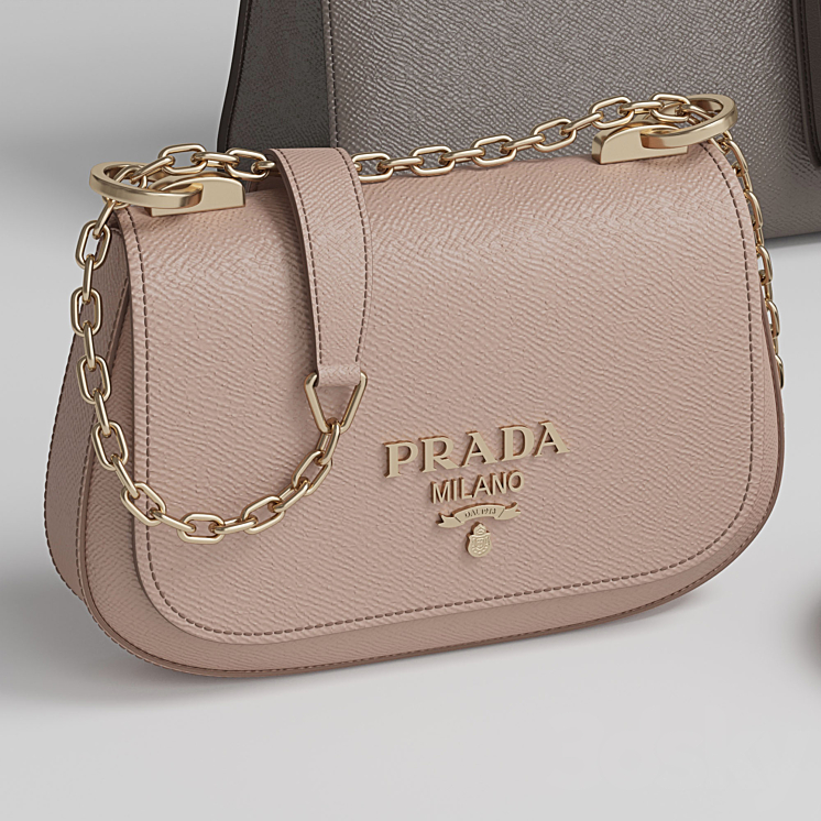 Bag set 8. Prada collection 1 3D Model