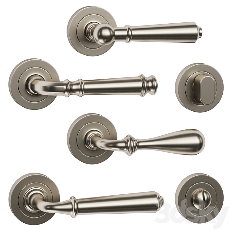Pittella door handles 3D Model Free